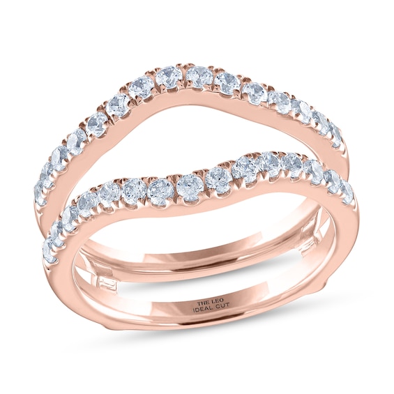 THE LEO Ideal Cut Diamond Enhancer Ring 3/4 ct tw 14K Rose Gold