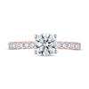 Thumbnail Image 2 of THE LEO Ideal Cut Diamond Engagement Ring 1-1/4 ct tw 14K Rose Gold