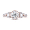 THE LEO Ideal Cut Diamond Three-Stone Engagement Ring 1 ct tw 14K Rose Gold