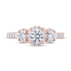 Thumbnail Image 3 of THE LEO Ideal Cut Diamond Three-Stone Engagement Ring 1 ct tw 14K Rose Gold