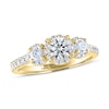 Thumbnail Image 0 of THE LEO Ideal Cut Diamond Three-Stone Engagement Ring 1 ct tw 14K Yellow Gold