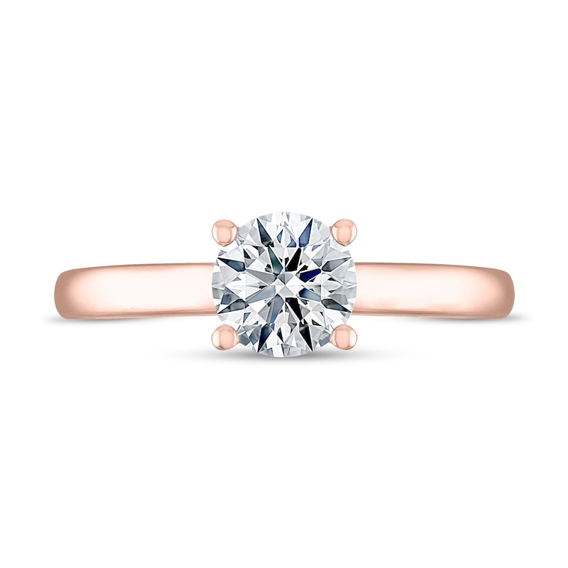 Main Image 3 of THE LEO Ideal Cut Diamond Solitaire Engagement Ring 1 ct tw 14K Rose Gold