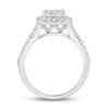 Diamond Engagement Ring 1-1/5 ct tw Round-cut 10K White Gold