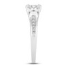 Thumbnail Image 3 of Now + Forever Diamond Engagement Ring 5/8 ct tw Princess & Round-cut 14K White Gold