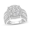 Thumbnail Image 0 of Diamond Engagement Ring 2 ct tw Round & Baguette 10K White Gold