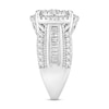 Thumbnail Image 2 of Diamond Engagement Ring 2 ct tw Round & Baguette 10K White Gold