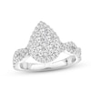 Thumbnail Image 1 of Now + Forever Multi-Diamond Engagement Ring 1 ct tw Round-cut 14K White Gold
