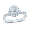 Thumbnail Image 1 of Now + Forever Multi-Diamond Engagement Ring 1/2 ct tw Round-cut 10K White Gold