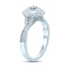 Thumbnail Image 1 of Multi-Diamond Engagement Ring 1/2 ct tw Round-cut 10K White Gold