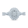 Thumbnail Image 3 of Now + Forever Multi-Diamond Engagement Ring 1/2 ct tw Round-cut 10K White Gold