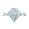 Thumbnail Image 2 of Multi-Diamond Engagement Ring 1/2 ct tw Round-cut 10K White Gold