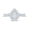 Thumbnail Image 4 of Now + Forever Multi-Diamond Engagement Ring 1/2 ct tw Round-cut 10K White Gold