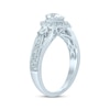 Thumbnail Image 2 of Memories Moments Magic Diamond Engagement Ring 1 ct tw Pear & Round 14K White Gold