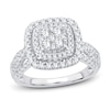 Thumbnail Image 0 of Multi-Diamond Engagement Ring 1 ct tw Round-cut 14K White Gold