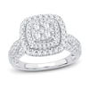 Thumbnail Image 1 of Now + Forever Multi-Diamond Engagement Ring 1 ct tw Round-cut 14K White Gold