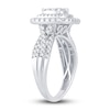 Thumbnail Image 1 of Multi-Diamond Engagement Ring 1 ct tw Round-cut 14K White Gold