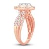 Thumbnail Image 1 of Multi-Diamond Engagement Ring 1 ct tw Round-cut 14K Rose Gold