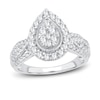 Thumbnail Image 1 of Now + Forever Multi-Diamond Engagement Ring 1 ct tw Round-cut 14K White Gold