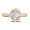 Thumbnail Image 2 of Diamond Engagement Ring 3/8 ct tw Oval & Round 14K Yellow Gold