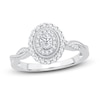Thumbnail Image 1 of Now + Forever Diamond Engagement Ring 3/8 ct tw Oval & Round 14K White Gold