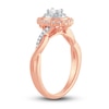 Thumbnail Image 2 of Now + Forever Diamond Engagement Ring 3/8 ct tw Oval & Round 14K Rose Gold