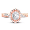 Thumbnail Image 3 of Now + Forever Diamond Engagement Ring 3/8 ct tw Oval & Round 14K Rose Gold