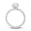 Thumbnail Image 1 of Diamond Engagement Ring 1 ct tw Radiant & Round 14K White Gold