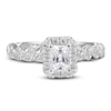 Diamond Engagement Ring 1 ct tw Radiant & Round 14K White Gold