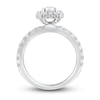 Thumbnail Image 3 of Now + Forever Diamond Engagement Ring 1-1/2 ct tw Radiant & Round 14K White Gold