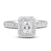 Thumbnail Image 4 of Now + Forever Diamond Engagement Ring 1-1/2 ct tw Radiant & Round 14K White Gold