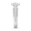 Thumbnail Image 2 of Now + Forever Diamond Engagement Ring 1-1/2 ct tw Radiant & Round 14K White Gold