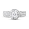 Thumbnail Image 2 of Diamond Engagement Ring 1-1/2 ct tw Radiant & Round 14K White Gold