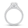 Thumbnail Image 4 of Now + Forever Diamond Engagement Ring 1-1/2 ct tw Radiant & Round 14K White Gold