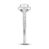 Thumbnail Image 2 of Now + Forever Diamond Engagement Ring 1 ct tw Radiant & Round 14K White Gold