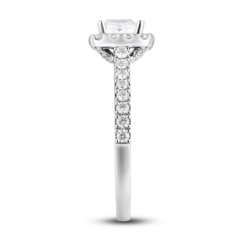 Main Image 2 of Now + Forever Diamond Engagement Ring 1 ct tw Radiant & Round 14K White Gold