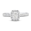 Thumbnail Image 3 of Now + Forever Diamond Engagement Ring 1 ct tw Radiant & Round 14K White Gold