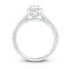 Thumbnail Image 3 of Diamond Engagement Ring 1 ct tw Radiant & Round 14K White Gold