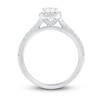 Thumbnail Image 4 of Now + Forever Diamond Engagement Ring 1 ct tw Radiant & Round 14K White Gold