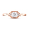 Thumbnail Image 2 of Diamond Engagement Ring 1/2 ct tw Princess & Round 14K Rose Gold