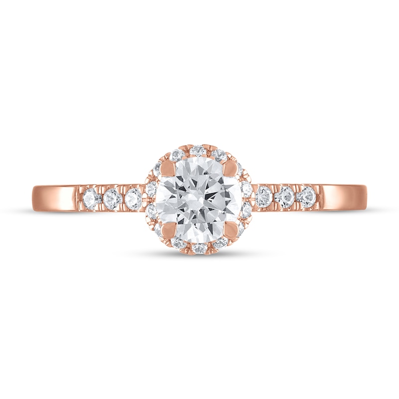 Main Image 3 of Now + Forever Diamond Engagement Ring 5/8 ct tw Round-cut 14K Rose Gold