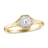 Thumbnail Image 1 of Now + Forever Diamond Engagement Ring 1/2 ct tw Emerald & Round 14K Yellow Gold