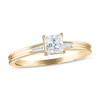 Thumbnail Image 1 of Now + Forever Diamond Engagement Ring 1/2 ct tw Princess & Baguette 14K Yellow Gold