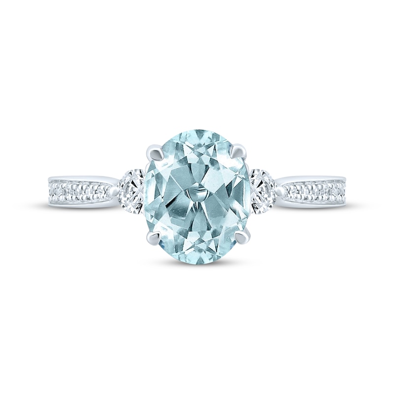 Aquamarine & Diamond Puzzle Ring – YI COLLECTION