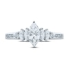 Thumbnail Image 2 of Diamond Engagement Ring 7/8 ct tw Marquise & Round 14K White Gold