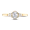 Thumbnail Image 2 of Diamond Engagement Ring 3/8 ct tw Oval & Round 14K Yellow Gold