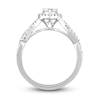 Thumbnail Image 2 of Diamond Engagement Ring 1/2 ct tw Heart & Round 14K White Gold