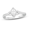 Thumbnail Image 1 of Now + Forever Diamond Engagement Ring 3/8 ct tw Marquise & Round 14K White Gold