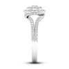 Diamond Engagement Ring 1-1/5 ct tw Round-cut 18K White Gold
