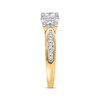 Three-Stone Diamond Engagement Ring 1 ct tw Princess/Round 14K Yellow Gold
