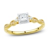 Thumbnail Image 0 of Diamond Engagement Ring 1/3 ct tw Princess & Round-Cut 14K Two-Tone Gold